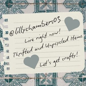 @lillychambers03 is Live! Join in crafty gals 💗